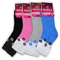 Жіночі махрові шкарпетки Marca - 18.00 грн./пара (сніжинки)