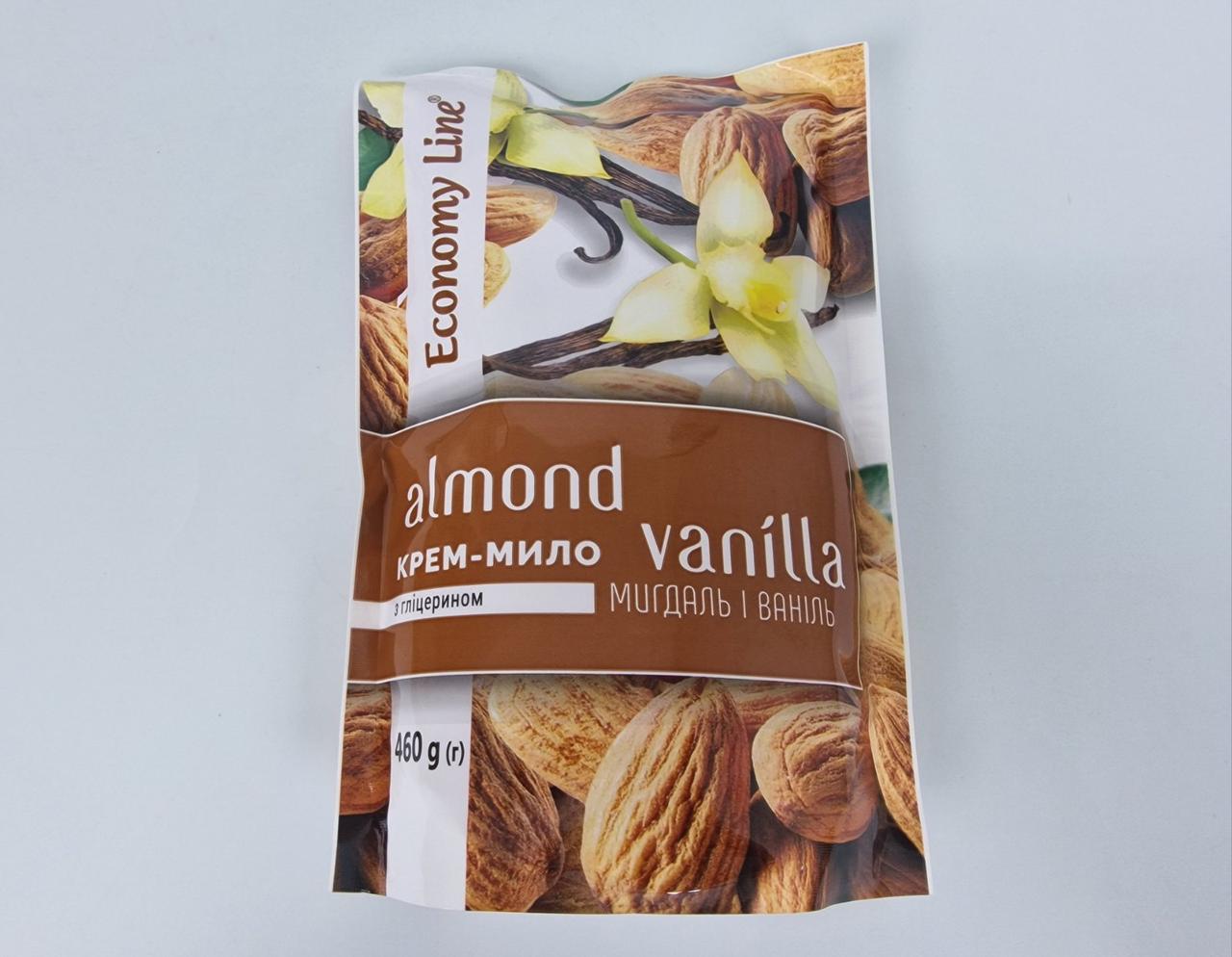 Мило-гель Economy Line 460 г "Міндаль і Ваніль" (1 шт.), фото 1