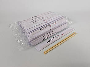 Палички для суші бамбукові круглі в паперовій інд. пакованні 200 мм d=5 мм 100 шт./пач. (30 уп./яск) САКУРА (1