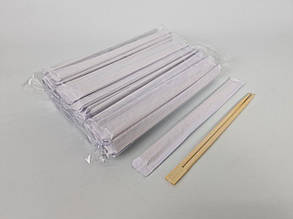 Палички для суші бамбукові темні в крафт паперовий інд. пакованні 230 мм d=4,2 мм 100 шт./пач. (30 уп/ясть) БІЛА