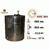 Медогонка 4-х рамочная поворотная, нержавеющая AISI 304