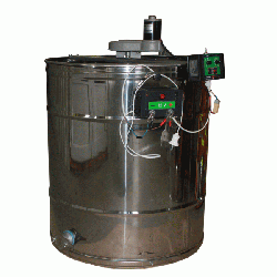 Медогонка 6-ти рамкова поворотна нержавіюча AISI 430 без підставки з електроприводом 220/12 В