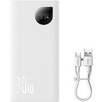 Power Bank Baseus (PPAD040) 10000mAh 30W Adaman2 Digital Display Fast Charge White