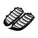 Решітки радіатора BMW 4 F32 F33 F36 M Performance чорні глянцеві двореберні ніздрі БМВ, фото 5