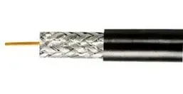 Кабель RG-58U, (0.8СU+2.9Phisic.PE+Al+64х0, 12CCA),діам-5 мм,чорний, 100 м