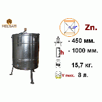 Медогонка 2-х рамочная неповоротная Zn на подставке