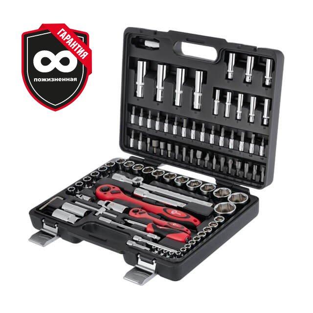 Професійний набір інструментів 1/2"&1/4" 94 од. ІНТЕРТУЛ ET-6094 (життя гарантія), фото 1