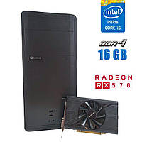 Игровой ПК GameMax Black Tower NEW / Intel Core i5-6500 (4 ядра по 3.2 - 3.6 GHz) / 16 GB DD | всё для тебя