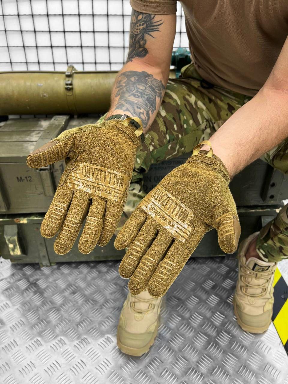 Тактические перчатки Wallizard Tactical Стрековые Coyot ВТ7467(22-00) - фото 2 - id-p1945389456