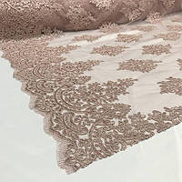 Гіпюр на Сітці Пудра