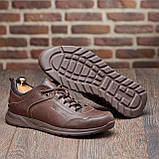 Чоловічі осінні весняні кросівки Спортивні повсякденні, Шкіряні Кросівки демісезонні Молодіжні модні *M 7/12*, фото 3