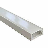 Комплект Профиль алюминиевый Biom LED LP-7W анодированный + рассеиватель матовый плоский.