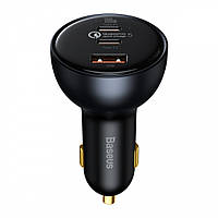 АЗУ Car Charger | 160W | 1U | 2C | C to C Cable (1m) Baseus (TZCCZM-0G) Qualcomm® Quick Charge 5 Gray от