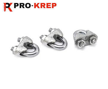 ЗАТИСКАЧ ДЛЯ ТРОСУ DIN 741 ЦИНК БІЛИЙ