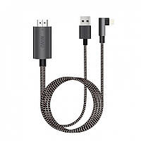 Кабель Lightning To Hdmi Cable HDTV (1m) WiWU X7L Gray