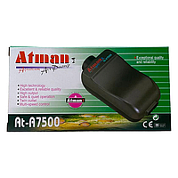 Двоканальний компресор для акваріума Atman AT-А7500