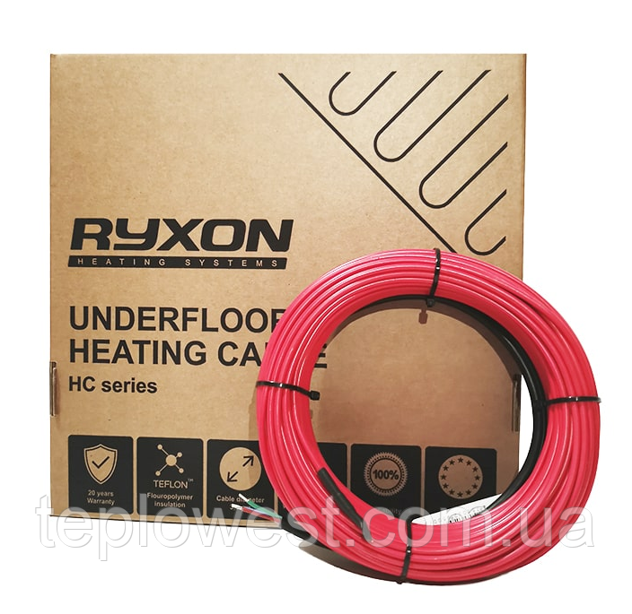 Двожильний нагрівальний кабель Ryxon 20 HC - 200 Вт (10 м) (523-15534)