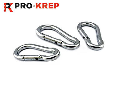 КАРАБІН ПОЖЕЖНИЙ DIN 5299C ЦИНК БІЛИЙ