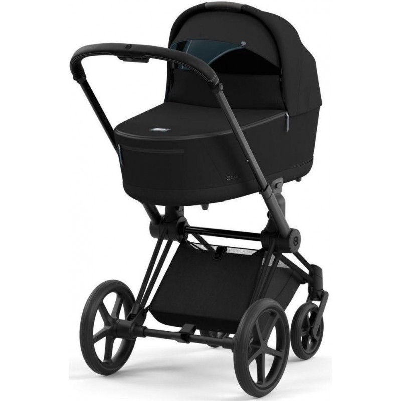 Коляска Cybex Priam 4.0  шасі Matt Black + Люлька Sepia Black