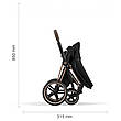Коляска Cybex Priam 4.0  шасі  Chrome Black + Люлька Sepia Black, фото 11