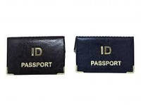 Обложка для биометрического паспорта, 95х60 мм, под кожу, тиснение золотом, "Passport"