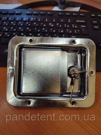 Замок для фургона врізний 140*108мм (Цинк), фото 1