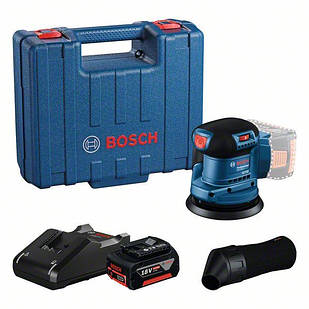 Акумуляторна ексцентрикова шліфувальна машина Bosch GEX 185-Li (06013A5021) 1 аку + зарядка + валіза