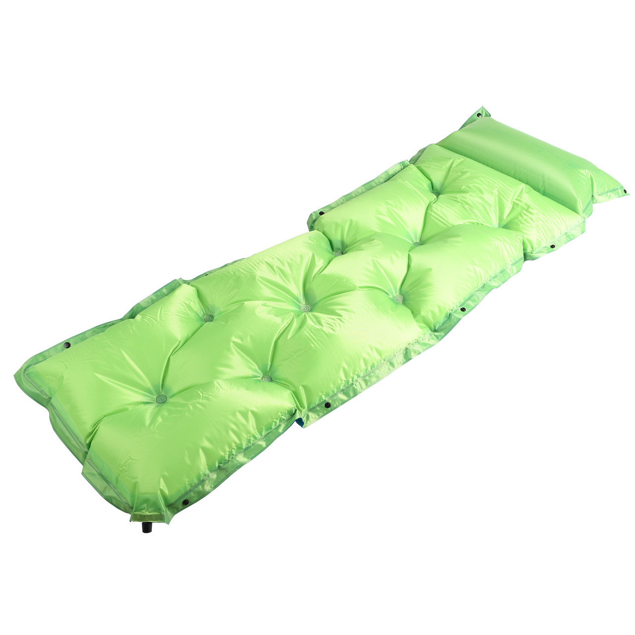 Самонадувний матрац одномісний Supretto для кемпінгу, зелено-блакитний 181х61 (60240029)