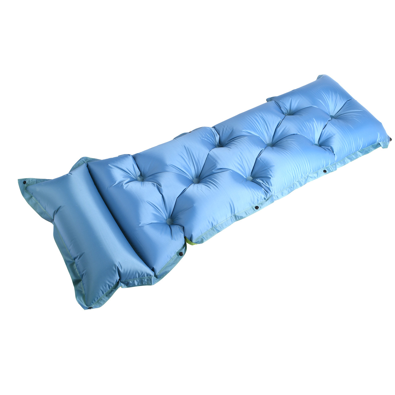 Самонадувний одномісний матрас Supretto для кемпінгу, блакитно-зелений 181х61 (60240033)