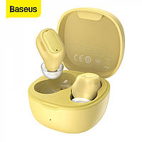 Наушники Bluetooth гарнитура TWS Baseus (NGWM01) Encok Yellow