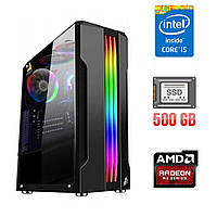 Игровой ПК / Intel Core i5-4440 (4 ядра по 3.1 - 3.3 GHz) / 8 GB DDR3 / 500 GB SSD / AMD Radeo | всё для