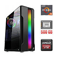 Игровой ПК / AMD Ryzen 5 2600 (6 (12) ядер по 3.4 - 3.9 GHz) / 8 GB DDR4 / 500 GB SSD / AMD R | всё для тебя