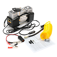 Автомобільний компресор двопоршневий 12V Air Compressor 628-4x4 + сумка / Потужний повітряний насос