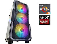 Игровой ПК DarkFlash Aquarius Mesh Black Tower NEW / AMD Ryzen 5 4500 (6 (12) ядер по 3.6 - 4 | всё для тебя