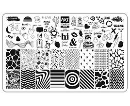 Пластина  для стемпінгу "Art" №0005