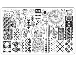 Пластина  для стемпінгу "Art" №0006