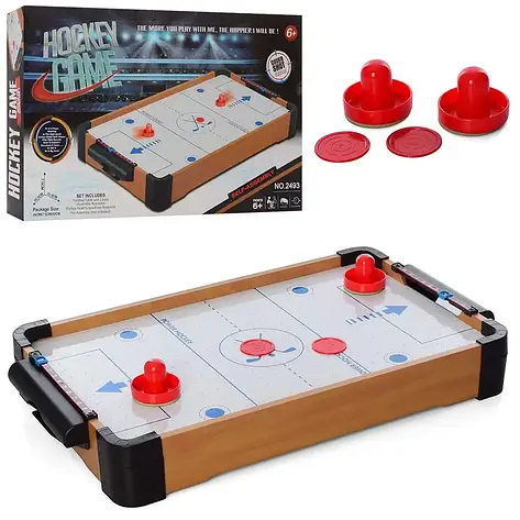 Настільна гра аерохокей Hockey game 2493 (настільний, розмір 55-30,8-7,5 см), фото 1