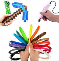 Пластик для 3Д ручки PLA 100 м, ЕКО Пластик для 3D ручки, Нитка для 3D ручки, 1.75 мм 20 мотків по 5м