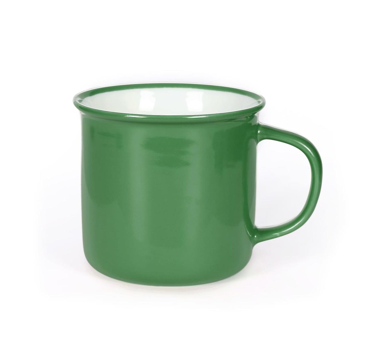 Чашка керамічна Marlin 360 мл для нанесення логотипу зелена, фото 1