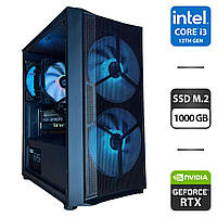 Сборка под заказ: новый игровой ПК Qube Wind Black Tower / Intel Core i3-12100F (4 (8) ядра по | всё для