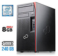 Компьютер Fujitsu Esprimo P757/E90+ Tower / Intel Core i5-6500 (4 ядра по 3.2 - 3.6 GHz) / 8 G | всё для