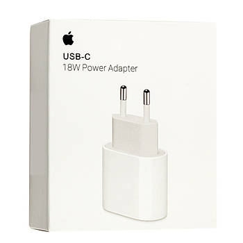 Блок живлення (адаптер) Apple USB-C 18 W Білий (KG-10914)
