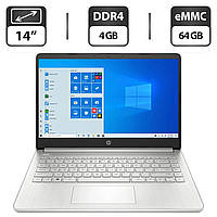 Новый ультрабук HP Laptop 14-fq0036cl / 14" (1366x768) TN / AMD 3020e (2 ядра по 1.1 - 2.6 GHz | всё для