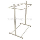 Дуга L10-0315, L1000 s0,8 (ов.тр.30x15) . Торгові дуги у збірну стійку на перфорованих опорах (ніжках) у магазин одягу, фото 5