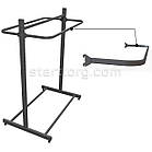 Дуга L10-0315, L1000 s0,8 (ов.тр.30x15) . Торгові дуги у збірну стійку на перфорованих опорах (ніжках) у магазин одягу, фото 3