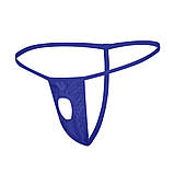 Стринги чоловічі еротичні сині відкриті, фото 4