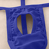 Стринги чоловічі еротичні сині відкриті, фото 5