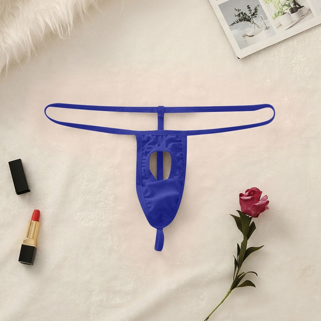 Стринги чоловічі еротичні сині відкриті, фото 1