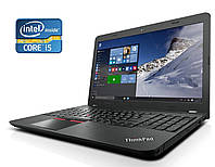 Ноутбук Б-класс Lenovo ThinkPad E560 / 15.6" (1366x768) TN / Intel Core i5-6200U (2 (4) ядр | всё для тебя