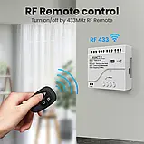 4 канальне Wi-Fi RF реле 220В Tuya Smart Life AVATTO TYWD-4 з пультом дистанційного керування, фото 8